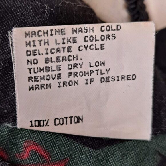 Roper Size Small Black Western Button Up Long Sleeve Shirt Horses Classic Vtg - Picture 12 of 15